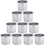 Novelbee 10 Pieces Of Sliver Solid Aluminum Drop-in Drink Cup Holder For Boat. Fixed Price $37.59.
