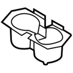 Genuine Ford Cup Holder AE5Z-5413562-BA. Fixed Price $79.69.