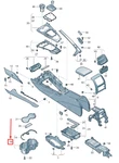 New Audi A4 Avant B9 Centre Console Cup Holder 8W0862533D6PS Original. Fixed Price $113.45.