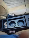 Black Mercedes Benz W123 And W124 Cup Drink Holder. Free Wall Art Included.. Fixed Price $35.00.