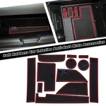 Center Console Liner Door Pocket Rubber Insert Red Trim Ford Mustang 2015-23. Fixed Price $21.19.