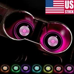 7-COLORS Led Car Cup Bottle Holder Mat Coaster Pad Atmosphere Lights Lamp Decor. Fixed Price $9.98.