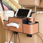 Car Seat Back Storage Box Multifunctional Organizer Tissue Drink Cup Holder. Fixed Price $19.99.