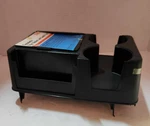 Vintage Trw Black Consolette Litter Basket & Snack Tray Cup Holder Usa Made. Fixed Price $50.00.