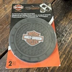 Oem Harley-davidson Orange Bar & Shield Drink Holder Coasters, Set Of CG625. Fixed Price $19.99.
