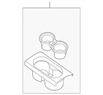 Genuine Nissan Console Cup Holder 96931-9BH1D. Fixed Price $64.85.