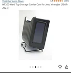 Jeep Wrangler Hard Top Holder. Fixed Price $100.00.