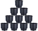 10 Pack Recessed Plastic Cup Drink Can Holder Boat Car Table Black. Fixed Price $24.99.