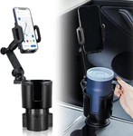 Universal 2 In 1 Car Cup Holder Phone Mount Adjustable Expander For Suv Rv. Fixed Price $18.99.