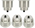 Stainless Steel Cup Drink Holder Insert With Drain For Marine Boat Rv (5 Pack). Fixed Price $27.99.