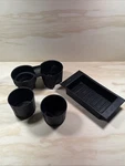 Set 2007-2014 Ford Expedition Cup Holder Rubber Inserts Tray Front And Rear Oem. Fixed Price $69.99.