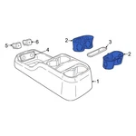 For Chrysler Pacifica 2017-2024 68312537AB Console Cup Holder. Fixed Price $24.31.