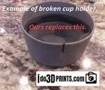 98-02 New Custom 3D Printed Black Beetle Cup Holder Replacement 1C0862531A. Fixed Price $21.01.