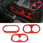 Gear Shift Panel & Front Rear Cup Holder Trim Cover For Jeep Wrangler 07-10 Jk. Fixed Price $45.99.