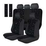 Car Seat Cover Full Set Bling Velvet Chair For Women Breathable Vehicle.... Fixed Price $47.91.
