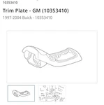 1997 2004 Buick Regal Center Console Cup Holder Oem Gray Brand Nib From Gm. Fixed Price $249.95.