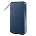 Cd Case 96 Capacity Hard Plastic Storage Binder Wallet Dark Blue. Fixed Price $17.75.