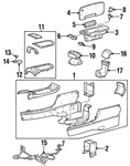 Genuine Ford Center Console XF3Z-54045A36-AAD. Fixed Price $23.57.