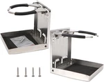 2 Pack Stainless Steel Adjustable Folding Drink Cup Holder For Boat 4"L X 3.7"W. Fixed Price $34.99.