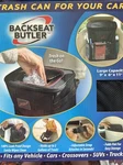 Backseat Butler! 9X6X11 Trash Can Organizer For Your Car! New!! Seen On Tv. Fixed Price $9.97.
