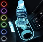 2 Pack Led Car Cup Holder Lights Coasters W/ 7 Color Luminescent Decor. Fixed Price $24.99.