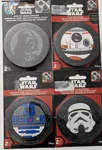 Plasticolor Star Wars Auto Coaster Darth Vader, R2D2, BB-8, Stormtrooper 2PK New. Fixed Price $14.25.