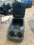 92-1996 Ford F-150 F-250 Bronco Blue Floor Mounted Center Console Cup Holder. Fixed Price $100.00.