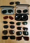 Vintage-modern Clip On,flip Up Sunglasses Lot 13 Pair Many Brands, Types. Fixed Price $22.00.