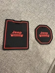 Jeep Renegade Rubber Inserts Black/red. Fixed Price $10.00.