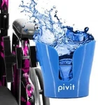 2 Pack -clamp-on Wheelchair Or Stroller Drink Holder Adjustable Bright Blue Cup. Fixed Price $10.00.