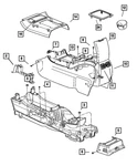 Genuine Mopar Console Mounted Cup-holder Front 1AU91TL2AA. Fixed Price $181.27.