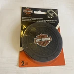 Harley-davidson Orange Bar & Shield Car Newdrink Holder Coasters, Set Of CG625. Fixed Price $12.87.