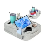 Tabcouchcaddy - Cup Holder Tray & Tablet Pillow Stand Bed, Cadd.... Fixed Price $57.10.
