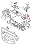 Audi Avant S6 Quattro A6L Drinks Holder Soul Black 4F1862534G6PS. Fixed Price $35.03.