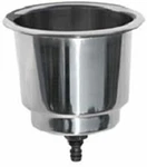 Marpac 7-0961 Marine Cup Drink Holder Drain Stain Steel Od 4-1/4" Free Shipping. Fixed Price $13.60.