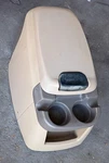 1999-2007 Ford F250 F350 Super Duty Center Console W/cupholder -beige 99-07. Fixed Price $200.00.