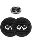 2 Pcs Infiniti Coasters Car Cup Holder Inserts Interior Accessories. Fixed Price $9.00.