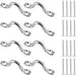 8PCS Stainless Steel Pad Eye Straps M5 With Screws For Kayak Boat Tie Down. Fixed Price $12.06.