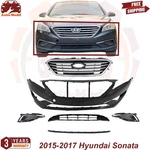 Fits 2015-2017 Hyundai Sonata Front Bumper Cover Kit W/ Upper Lower Grille. Fixed Price $359.00.