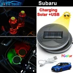 2X Multi-color Led Cup Holder Pad Mat Atmosphere Lamp For Subaru Impreza Outback. Fixed Price $20.99.