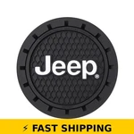 Plasticolor Jeep Logo Cup Holder Coaster 2-PACK Black. Fixed Price $29.99.