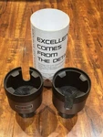 Seven Sparta Black Car Cup Holder Extender Expander Adjustable Base 2-PACK. Fixed Price $25.00.