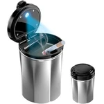 Tmengdao Car Ashtray, Smokeless With Lid, Diameter: 7CM/2.76IN, Black. Fixed Price $13.35.