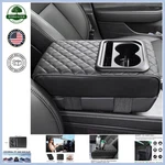 Leather Center Console Armrest Cushion With Cup Holders Ultimate Comfort. Fixed Price $34.61.