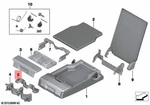 Bmw Oem Rear Seat Center Armrest Front Section For Cup Holder Black F06. Fixed Price $41.59.