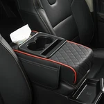Car Armrest Cushion Center Console Cover With Cup Holder,tissue Box,phone. Fixed Price $14.95.