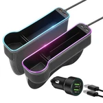 7 Color Led Car Seat Gap Organizer With 56W Fast Charger Console Organize.... Fixed Price $58.65.