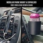 Modular Phone Mount & Cupholder For 1992-2000 Lexus SC300 / SC400. Fixed Price $49.99.