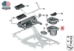 Bmw Series F10 F11 Centre Console Middle Cup Holder Genuine 51169277269. Fixed Price $131.45.
