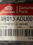 3R013-ADU00 Kia Cadenza Oem Floor Mat Set Of 4. Fixed Price $90.00.